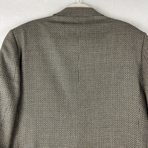 Andre Vachon Lambswool Blazer Sport Coat Mens 46S Brown 2 Button - Picture 15 of 16